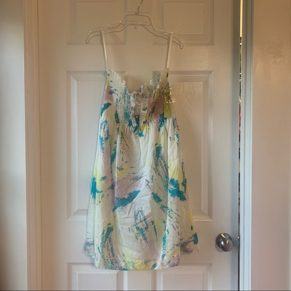 Charming Summer Pastel Strapless Dress - Picture 3 of 16